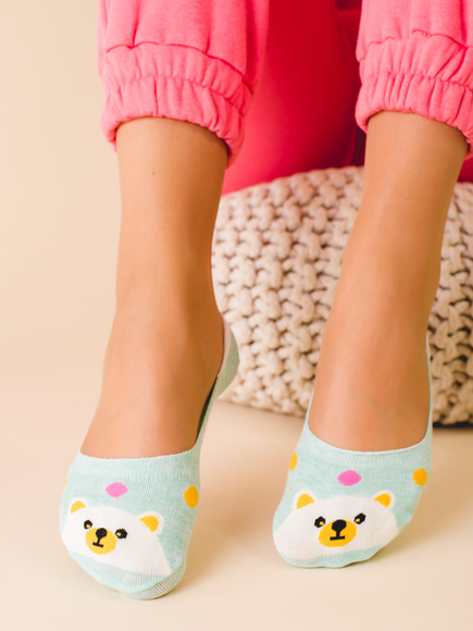 Zelené dámské ponožky podkotníkové Shelovet Teddy