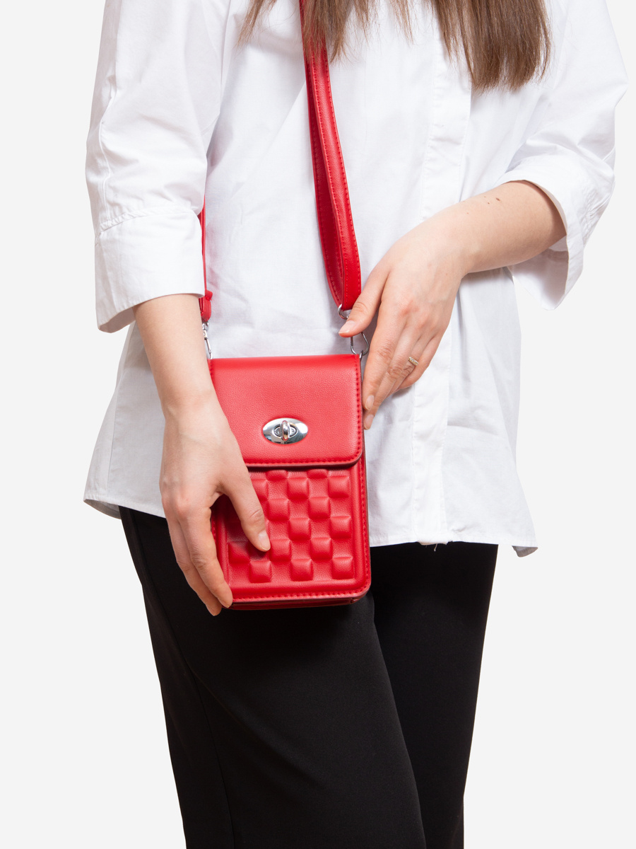 Malá elegantní kabelka Shelovet červená