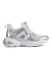 BÍLO-STŘÍBRNÉ SNEAKERSY