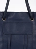 Tmavě modrá kabelka shopper