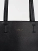 Velká černá kabelka shopperka s cvoky