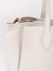 Světle béžová kabelka typu shopper z ekokůže