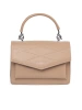 Béžová dámská malá kabelka s uchem a řemínkem