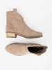 Béžové kotníkové boty kovbojky