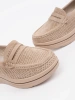 Béžové mokasíny na hrubé podrážce