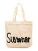 Světle béžová plážová taška
