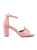 Dámské růžové sandály na sloupku W. Potocki