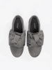 Šedé nazouvací tenisky s mašlí