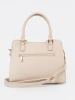 Dámská kabelka světle béžová kufřík