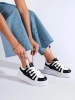 Černo-bílé dámské sneakersy na hrubé podrážce