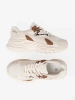 Béžové dámské sneakersy s hrubou podrážkou