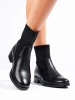 Nazouvací kotníkové boty na plochém podpatku