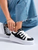 Černo-bílé dámské sneakersy na hrubé podrážce