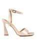Dámské sandály na vysokém podpatku Potocki zlato-béžové