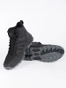 Černé vyšší trekové boty pánské