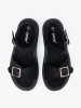 Černé sandály se sponou