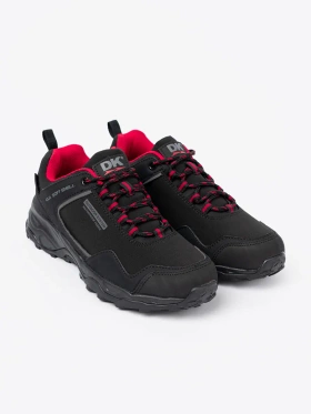 Dámské trekové boty DK Waterproof černo-červené