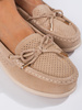 Béžové dámské mokasíny
