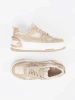 Sneakersy dámské s krajkou béžové