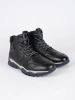 Pánské černé zateplené kotníkové boty šněrovací