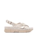 Světle béžové ploché sandály