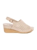 Sandály na klínku zlaté